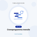 Cronoprogramma mensile — TimelapseVision